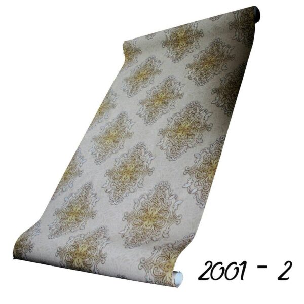 057 600x600 - GOLD DAMASK DESIGN PVC WALLPAPER-2001-2