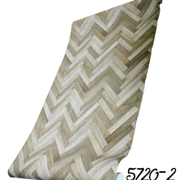 BROWN WOOD PATTERN PVC WALLPAPER-5720-2