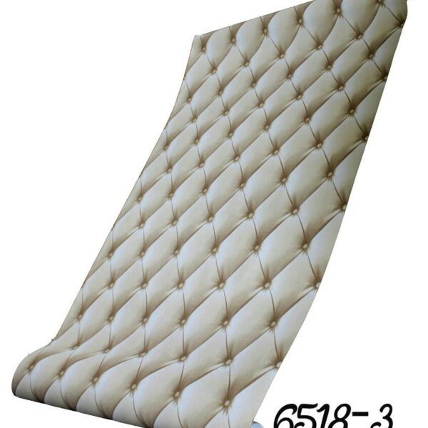 BROWN DAMASK PATTERN PVC WALLPAPER-9013-1