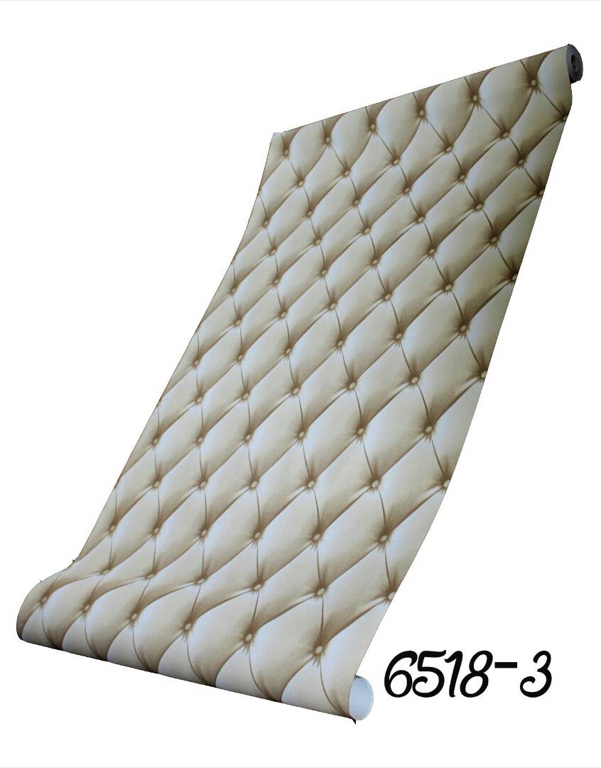 3D LEATHER DESIGN PVC WALLPAPER-6518-3 3D LEATHER DESIGN PVC WALLPAPER-6518-3