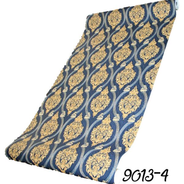 078 600x600 - BLUE DAMASK PATTERN PVC WALLPAPER-9013-4