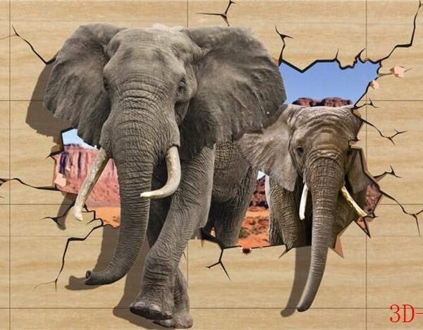 Live Elephant Wall mural