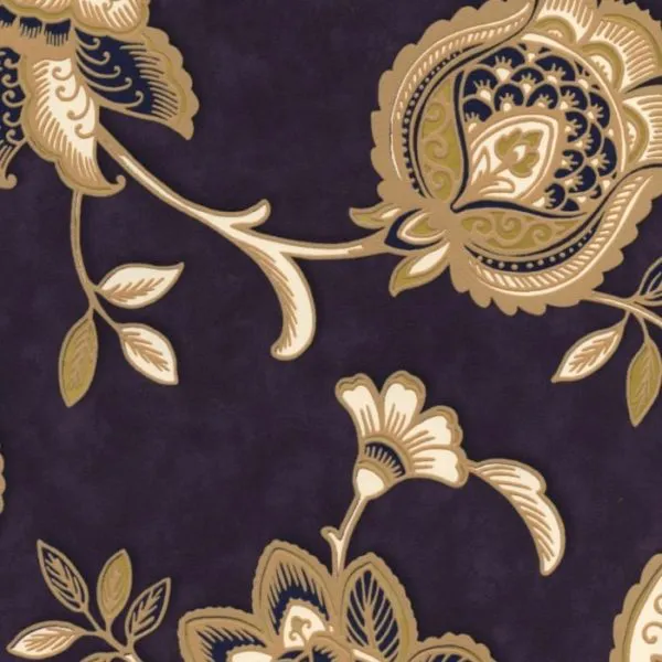 105103 – Provence Purple Trail Flowers Wallpaper