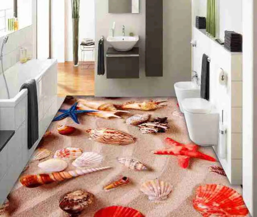 3D Bathroom Floor Murals Designs 3D Bathroom Floor Murals Designs