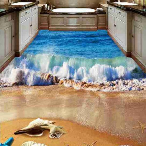 3D Beach Epoxy Flooring