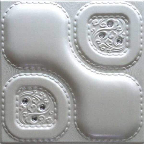 3D Beige Leather Wall Panel xk 48 600x600 - 3D Beige Leather Wall Panel - xk-48