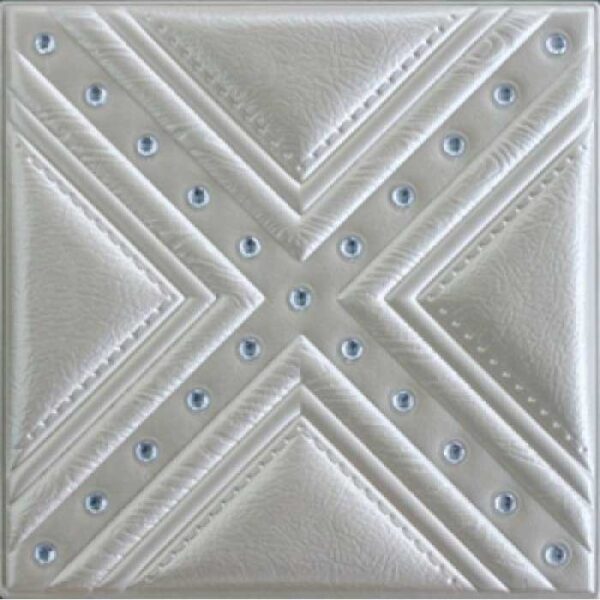 3D Beige Leather Wall Panel – xk-71