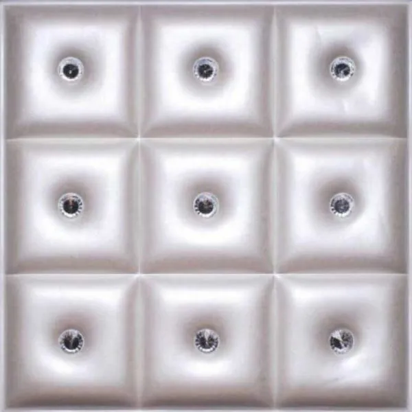 3D Beige Leather Wall Panel – xk-9