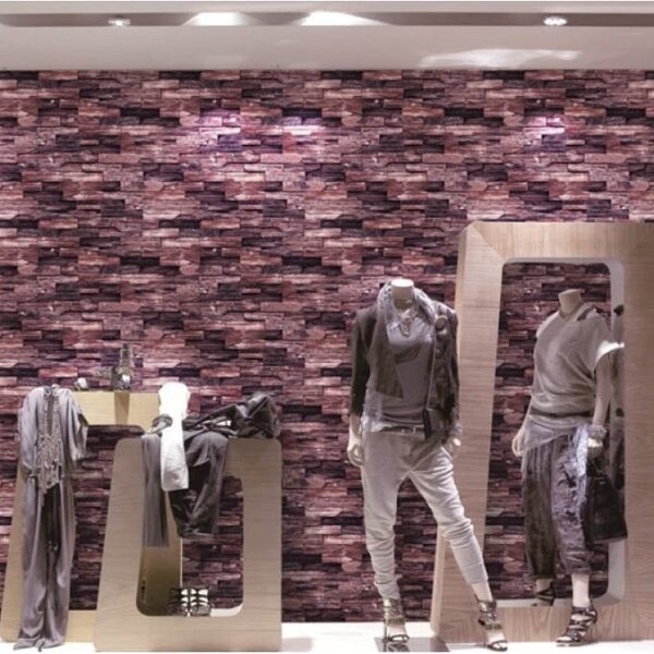 3D Brick Design Vinyl Wallpaper WJ208 6 600x600 - 3D Brick Design Vinyl Wallpaper - WJ208-6