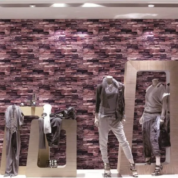 3D Brick Design Vinyl Wallpaper – WJ208-6