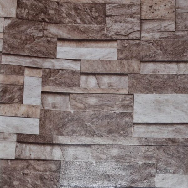3D Brown Brick Wallpaper WJ202-3