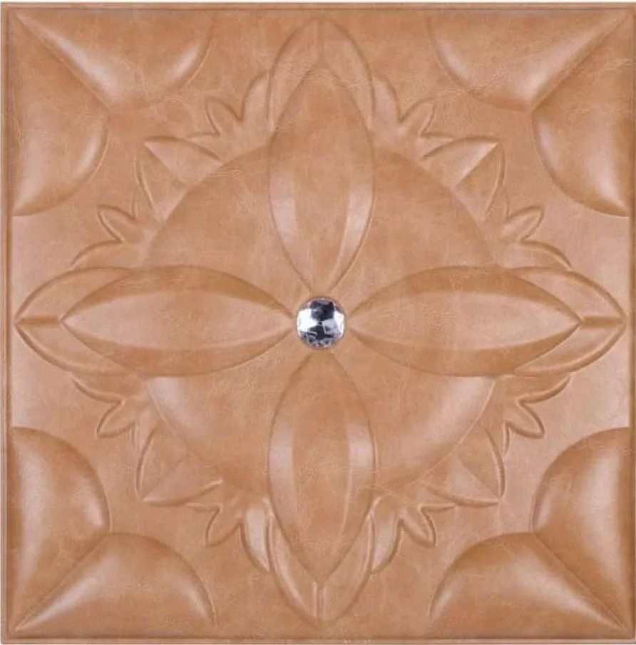 3D Brown Leather Wall Panel – xk-37 3D Brown Leather Wall Panel – xk-37