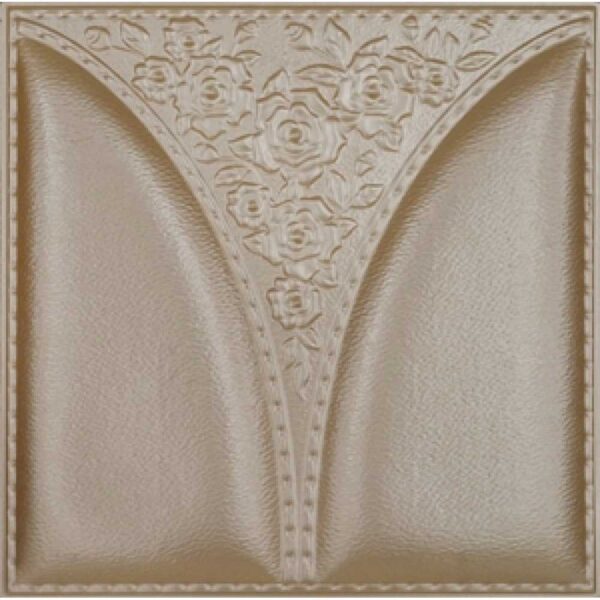 3D Brown Leather Wall Panel xk 41 600x600 - 3D Brown Leather Wall Panel - xk-41