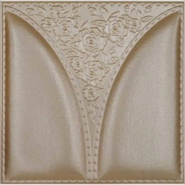 3D Brown Leather Wall Panel – xk-41