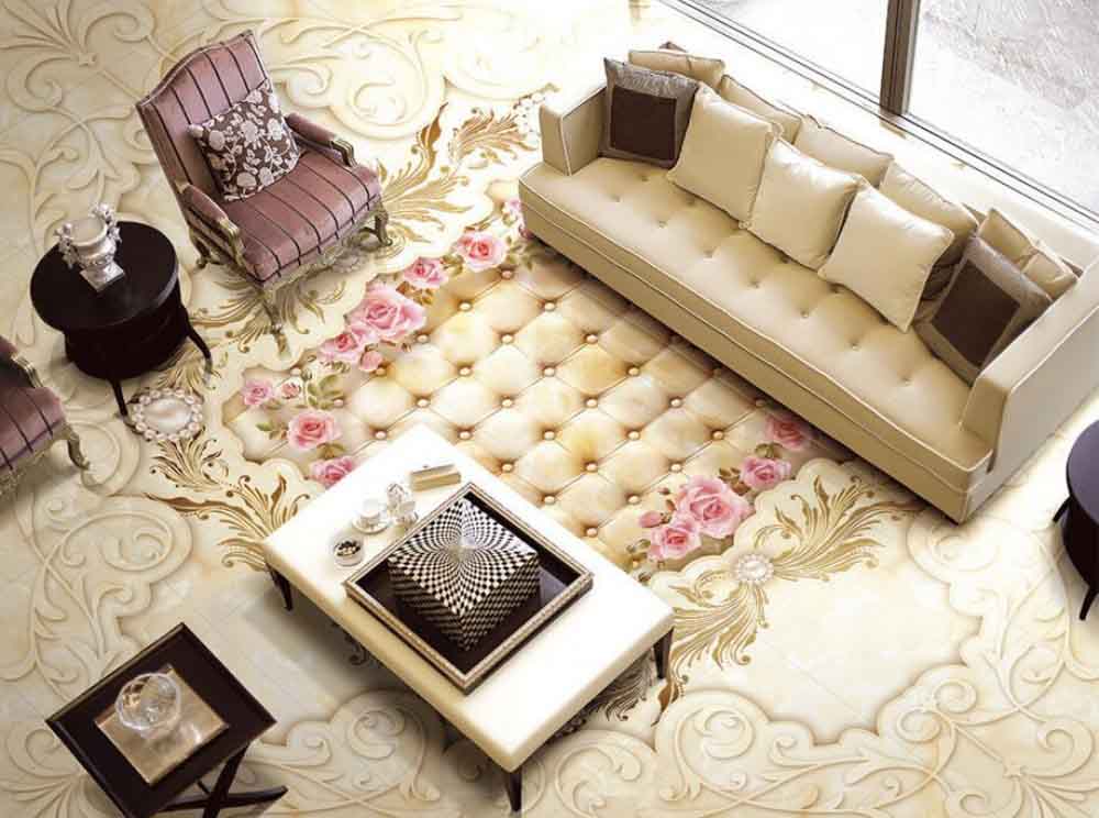 3D Classic Cream Mural Epoxy Flooring 3D Classic Cream Mural Epoxy Flooring