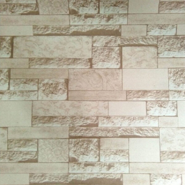 3D Cream Brick Wallpaper WJ206-2