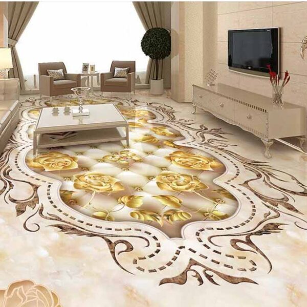 3D Epoxy Floor For Living Room