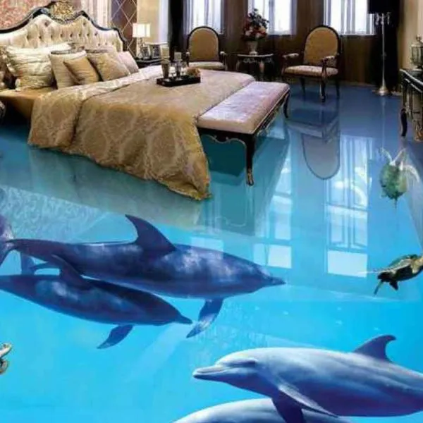 3D Epoxy Flooring for Bedroom