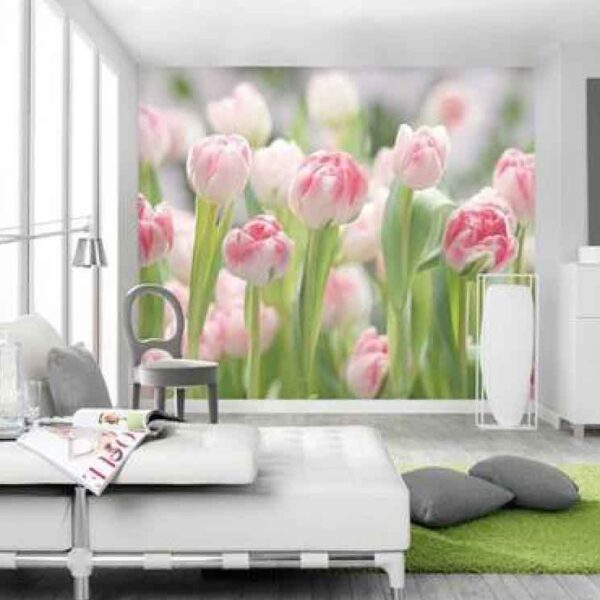 3D Flower Pattern Wall Mural