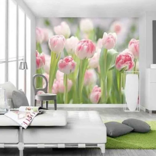 3D Flower Pattern Wall Mural