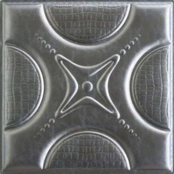 3D Grey Leather Wall Panel – xk-72