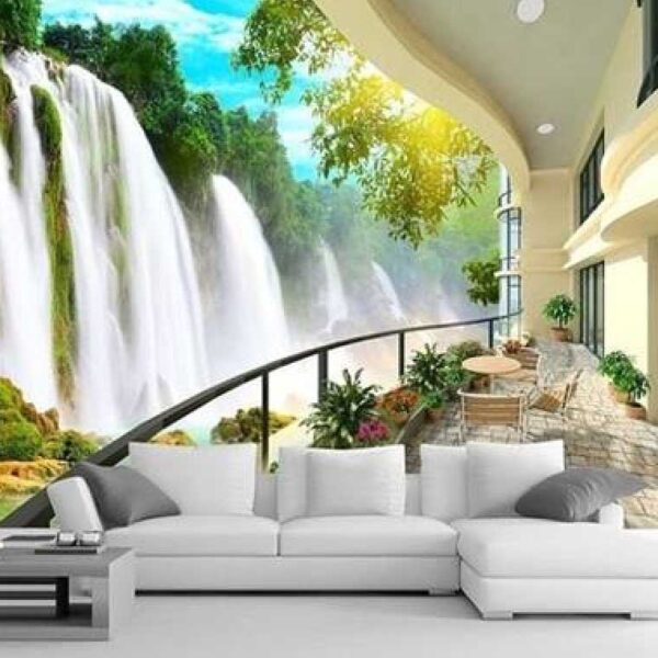 3D WaterFall Wall Mural