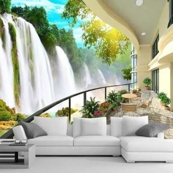 3D WaterFall Wall Mural
