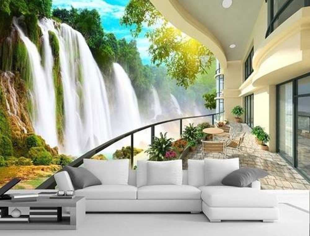 3D WaterFall Wall Mural 3D WaterFall Wall Mural
