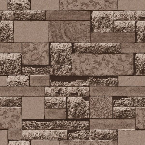 3D Wood Brick Stone Designs Vinyl Wallpaper – WJ206-3