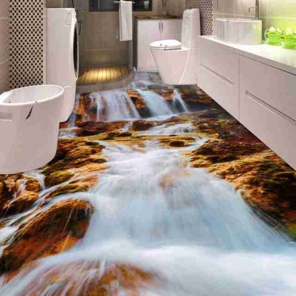 3d Fresh Waterfall Epoxy Flooring