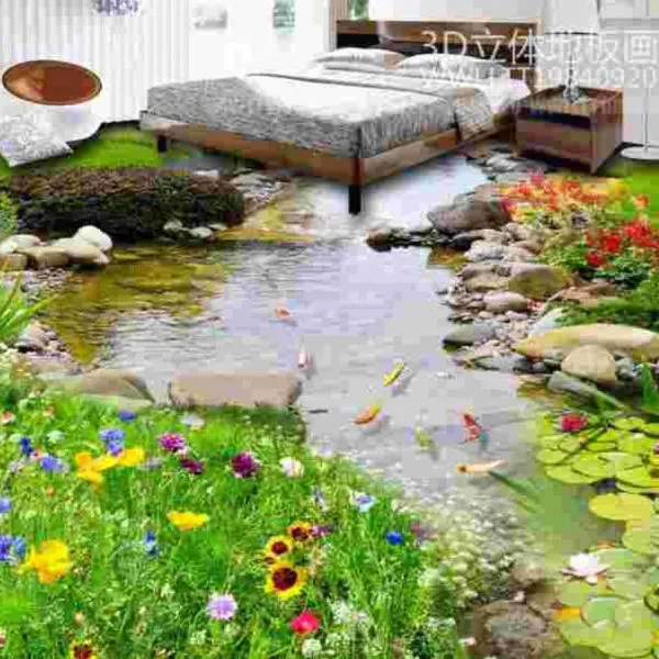 3d Green Nature Epoxy Flooring