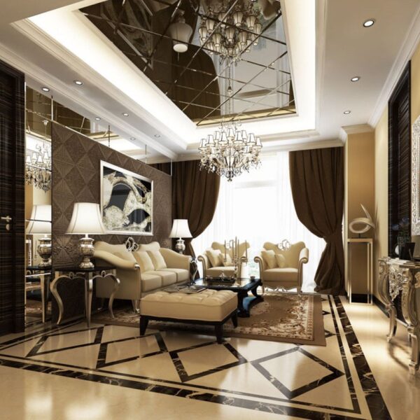 3d Leather Wall Panel Baroque 1 600x600 - 3d Leather Wall Panel - Baroque