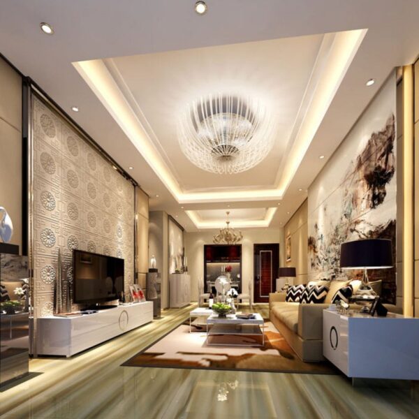 3d Leather Wall Panel Flora 1 600x600 - 3d Leather Wall Panel - Flora