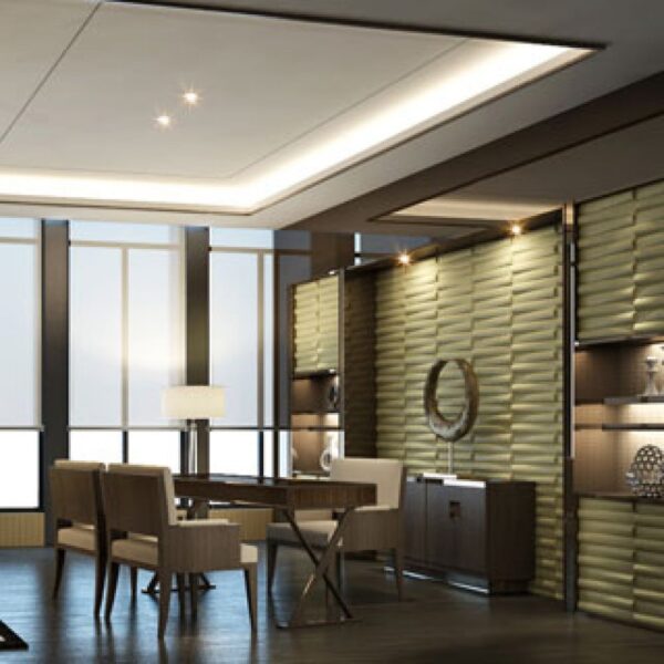 3d Leather Wall Panel – Log