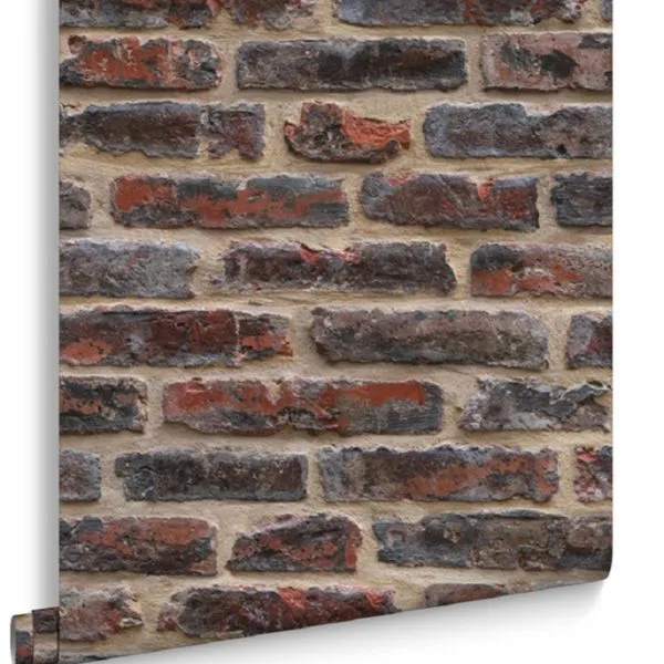 Superfresco Easy Industry Brick Rouge Wallpaper 4001