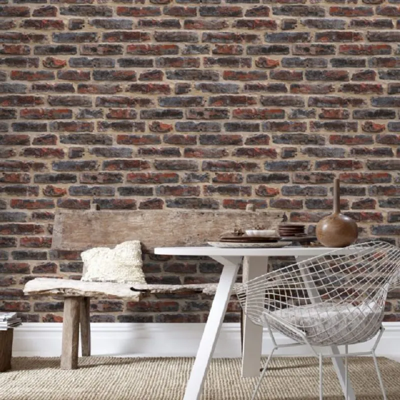 Superfresco Easy Industry Brick Rouge Wallpaper 4001 Superfresco Easy Industry Brick Rouge Wallpaper 4001