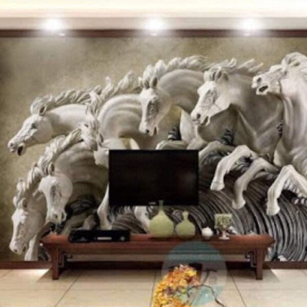 5D Horse Design Wallpaper 600x600 - 5D Horse Design Wallpaper