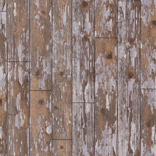 VIP Wood Cabin Distressed Wooden Effect Vinyl Wallpaper 622009