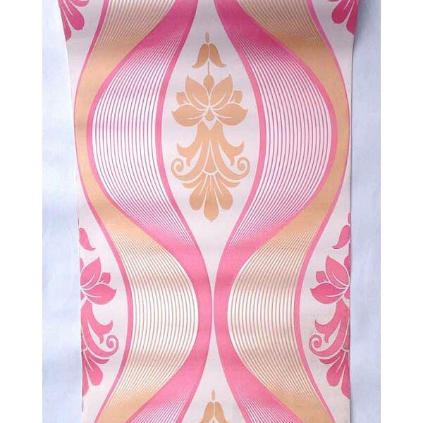 66503. 1000x1000 600x600 - Peach Damask Wallcovering - 66503