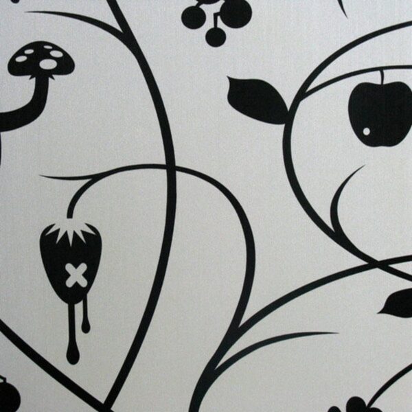 White and Black Flower Wallpaper- 71128
