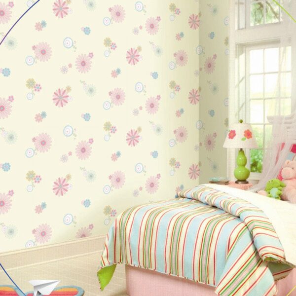 Flowered Multicolored Wallpaper-71902