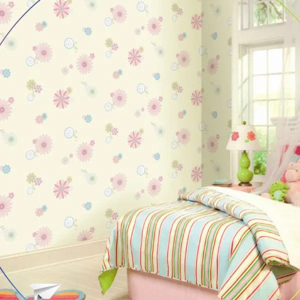 Flowered Multicolored Wallpaper-71902