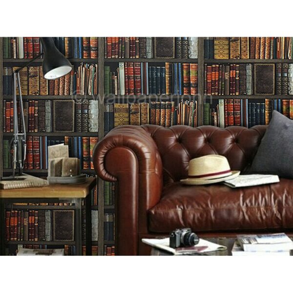 934809 530x396 1 1000x1000 600x600 - Designer 3d Effect Bookcase Library Books Shelves Wallpaper