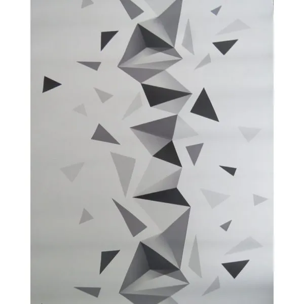 Prism Ethan Triangle Wallpaper Black And White BEL02024