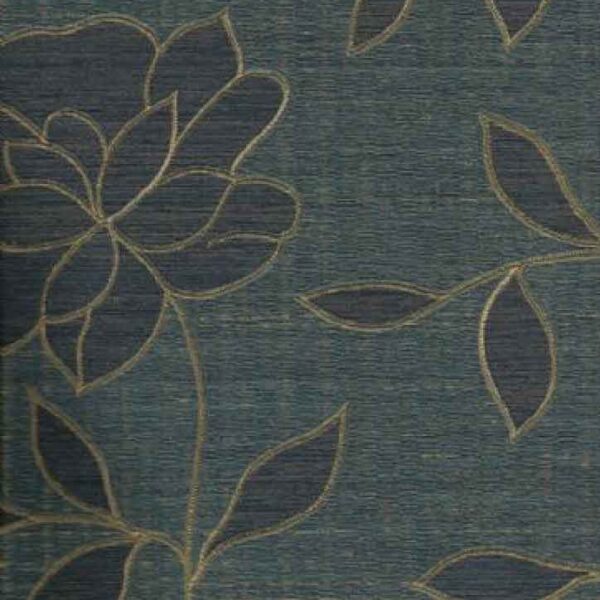Bali Roll Bluish Gold Floral 600x600 - Bali (Roll) Bluish Gold Floral