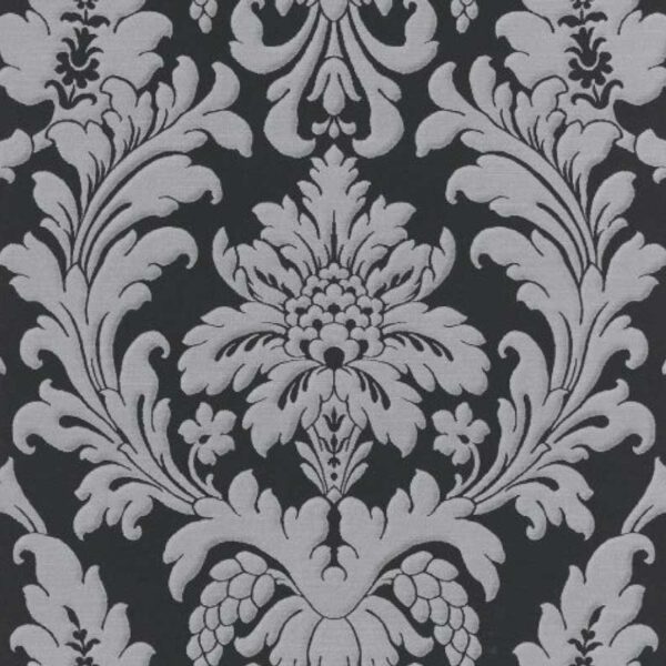 Black and Silver Ornament Wallpaper – 280241
