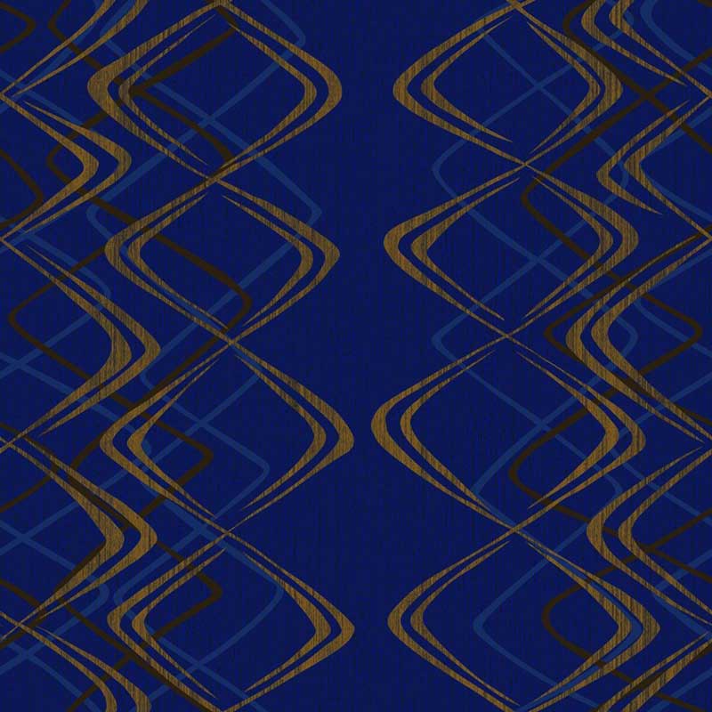 Blue Gold Patterned Wallpaper – Ys-190203 Blue Gold Patterned Wallpaper – Ys-190203