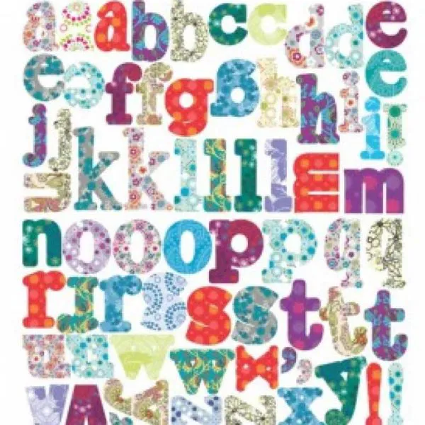 Boho Alphabets Peel