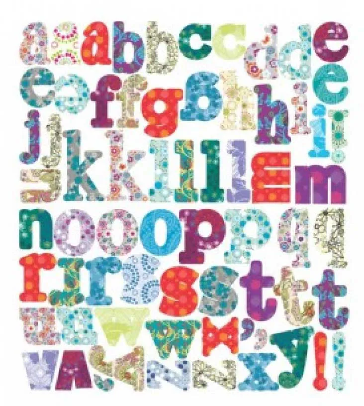 Boho Alphabets Peel Boho Alphabets Peel