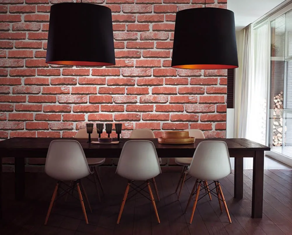 Brick Textured Wallpaper – SE453001 Brick Textured Wallpaper – SE453001